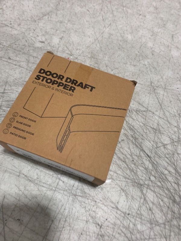 Photo 1 of Holikme Door Draft Stopper Under Door Draft Blocker Insulator Doors Sweep Weather Stripping Noise Stopper Strong Adhesive, White