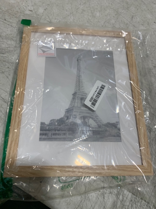 Photo 1 of upsimples 8.5 By 11 Picture Frame, Display Pictures 6x8 with Mat or 8.5 x 11 Without, Wall Hanging Photo Frames, Natural, 1 Pack