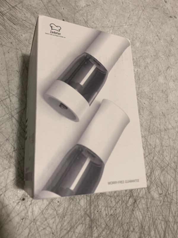 Photo 1 of Electric Salt and Pepper Grinder Set with LED Power Display,Larger Capacity Salt and Pepper Shakers Set Rechargeable Electric with Flexible Coarsenes,LED Light,One Hand Operation for Kitchen