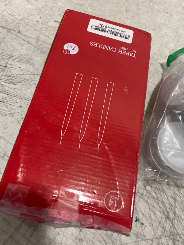 Photo 1 of WPONSZU 14 Pack Tall Red Taper Candles - 10 Inch Red Dripless, Unscented Dinner Candle - Paraffin Wax with Cotton Wicks - 8 Hour Burn Time.
