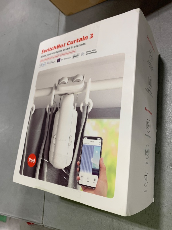Photo 1 of 2025 Automatic Curtain Opener 3 Rod - Bluetooth Remote Control Smart Curtain, WiFi & App Control, Upgraded High-Performance Motor, Add SwitchBot Hub to Compatible with Alexa, Google Home, HomeKit