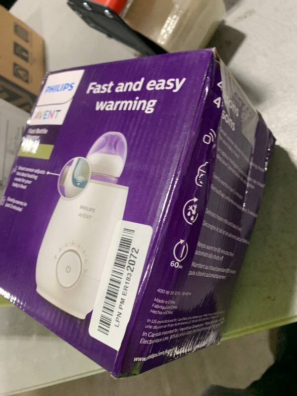 Photo 1 of Philips Avent Premium Fast Bottle Warmer, with Smart Temperature Control, Water Bath Technology, Automatic Shut-Off, Model SCF358