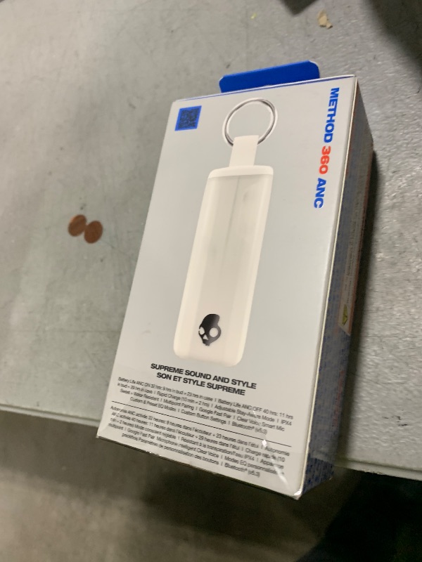 Photo 1 of Skullcandy Method 360 ANC Wireless Earbuds, Sound by Bose, Bluetooth Headphones, Premium Noise Cancelling, Up to 40 Hrs Battery, Sweat and Water Resistant, Microphone for iPhone Android - Bone