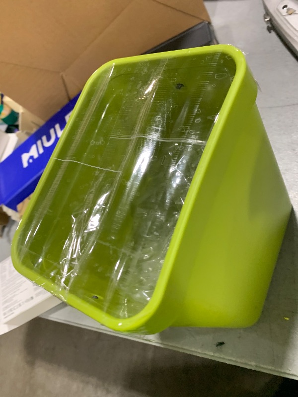 Photo 1 of LALASTAR Food Waste Basket Bin for Kitchen, Small Countertop Compost Bin with Lid, Odor-Free Food Scrap Container, Wall Mounted Garbage Can, 3L/0.8 Gal, Green