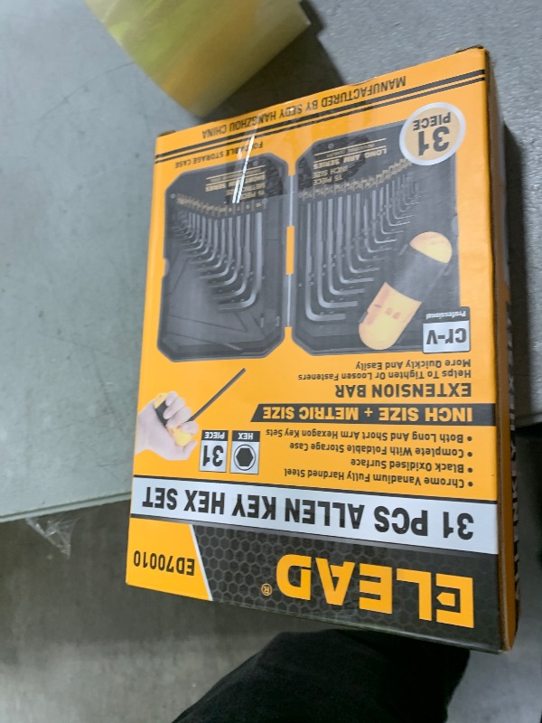 Photo 1 of 31-Piece Hex Key Set - Allen Wrench Set, SAE and Metric Allen Keys MM(0.7mm-10mm) SAE(0.028"-3/8) Heat-Treated, Torque Handle, High Leverage, Long & Short Keys, Easy Organization