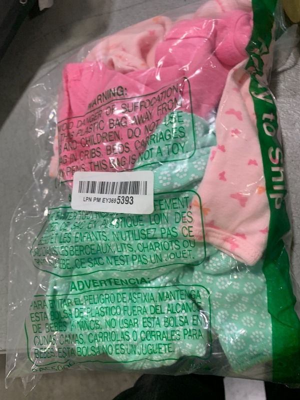 Photo 1 of Simple Joys by Carter's Baby Girls' 5-Pack Long-Sleeve Bodysuit, Mint Green/Navy Dots/Pink/Butterflies/Floral, Newborn