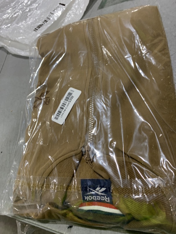 Photo 1 of Reebok Mens Rain Jacket - Full Zip Up Lightweight Water Resistant Windbreaker Soft Shell Collar Rain Coat for Men (S-XL), Size X-Large, Dark Khaki