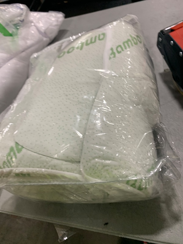 Photo 1 of Ultra Soft Twin XL Size Mattress Topper - Viscose Made from Bamboo Pillow Top Mattress Pad for Back Pain Relief - Naturally Cooling for Hot Sleepers, Green