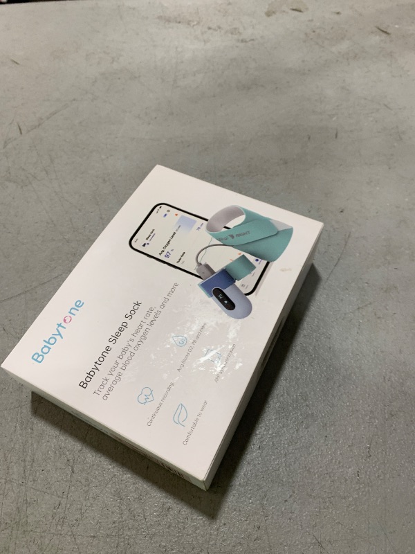 Photo 1 of Babytone Baby Sleep Sock Monitor, Tracking Heart Rate and Movement for Newborn, Wearable Foot Monitor Smart Sock with Bluetooth and APP, for 0-36 Months Infant