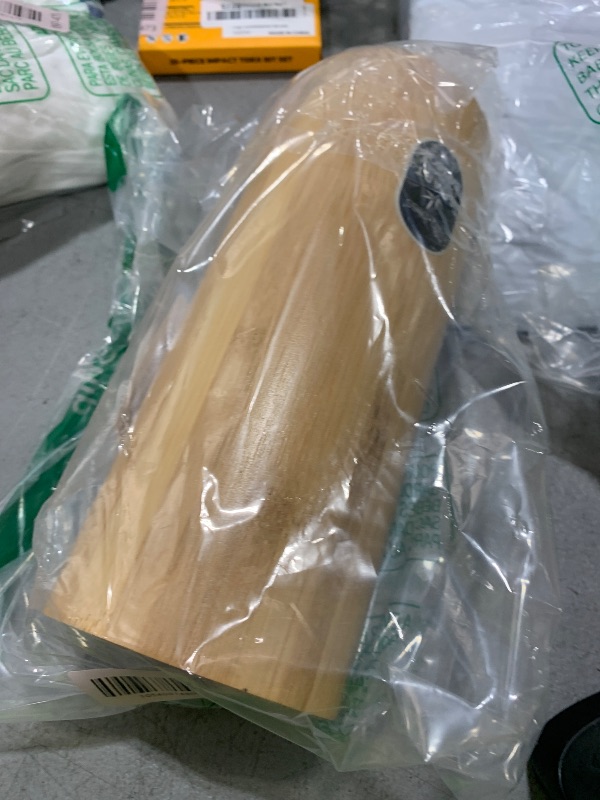 Photo 1 of Bath Bliss Natural Bamboo Collection, Bowl, Matching Accessories to Decorate Your Bathroom, Round Tall Toilet Brush