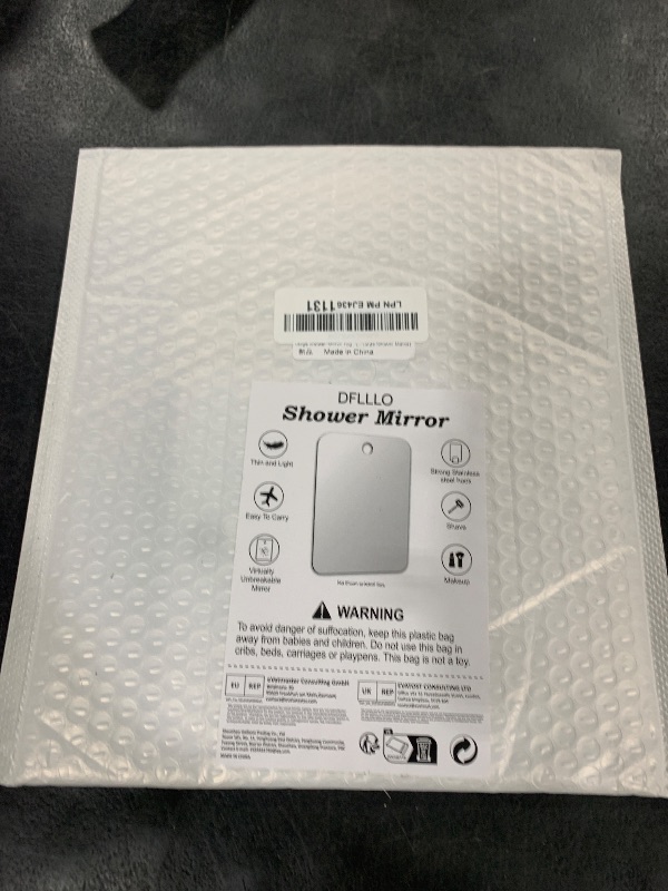 Photo 1 of Shower Mirror Fogless for Shaving, Fogless Mirror for Shower with 1 Adhesive Hooks, Bathroom Shatterproof Shaving Mirror - for Men and Women (Silver)