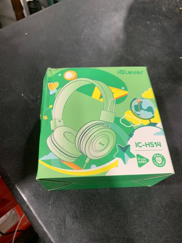 Photo 1 of iClever Kids Headphones with Cord, 85/94dB Safe Volume Tech, Bending Resistance Durable, Foldable, Stereo Sound 3.5mm Jack Wired Headphones for Kids Boys Girls Tablet/Travel/School, HS14