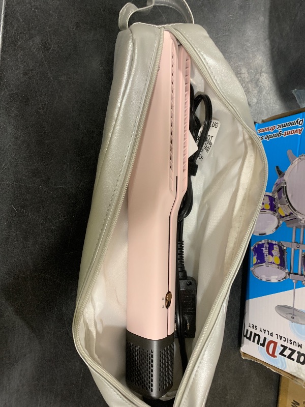 Photo 1 of IG INGLAM Air Straight, Style from Wet Hair, 200M Ionic Hair Dryer Straightener for Medium Long Length(14”-30”), Straightener and Dryer 2 in 1, Fast Drying and Straightening in One Step, Pink

