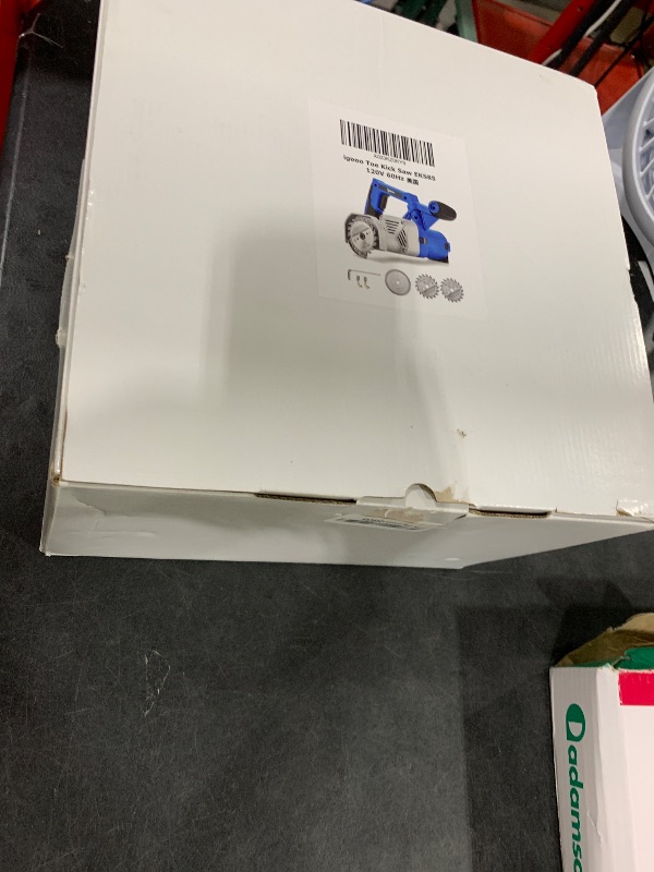 Photo 1 of igooo Toe Kick Saw EKS85, 3-3/8 in. Blades, 2 Alloy Blade for Woods, 1 Diamond Blade for Tiles and Stones, Flush Cutting, Special Circular Saw for Removing Subfloor or Tiles