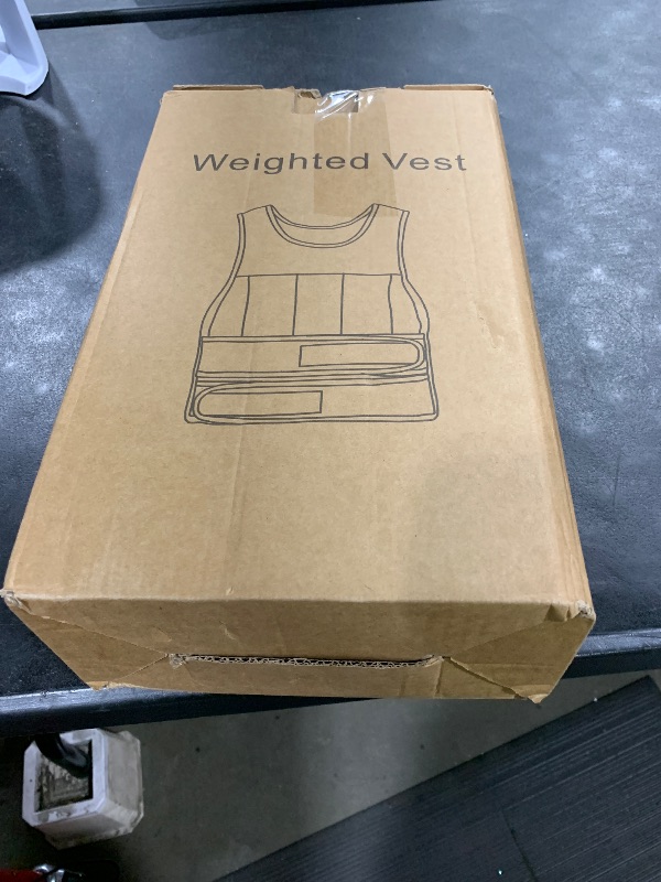 Photo 1 of Wolliwa Adjustable Weighted Vest for Men Women,2-20 Lbs Adjustable Weights Weighted Vest with Straps Running Weight Vest Walking Strength Training Fitness,Black,14 PCS Sandbags,Each 1.27 Lbs