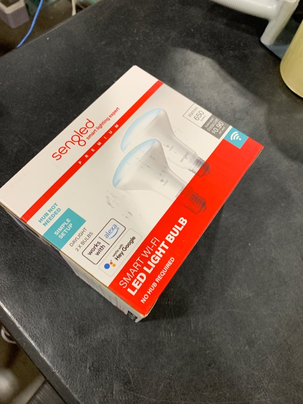 Photo 1 of Sengled BR30 Smart Light Bulb, Updated FFS WiFi Led Flood Light Bulbs, Smart Bulbs That Works with Alexa, Google Assistant, E26 Daylight,60W Equivalent, 650LM, 2.4GHz WiFi Only, No Hub Required, 2Pack