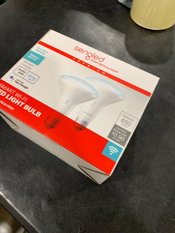 Photo 1 of Sengled BR30 Smart Light Bulb, Updated FFS WiFi Led Flood Light Bulbs, Smart Bulbs That Works with Alexa, Google Assistant, E26 Daylight,60W Equivalent, 650LM, 2.4GHz WiFi Only, No Hub Required, 2Pack