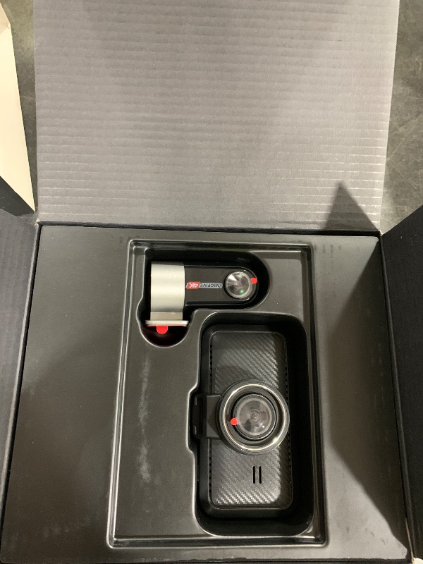 Photo 1 of Miofive Dash Cam Car Front Rear 4K+4K WiFi Bluetooth Dash Cam with 64GB SD Card, Dual Car Camera with Parking Monitoring, Super Night Vision, HDR, G-Sensor, Loop Recording, App Control, Max 512GB
