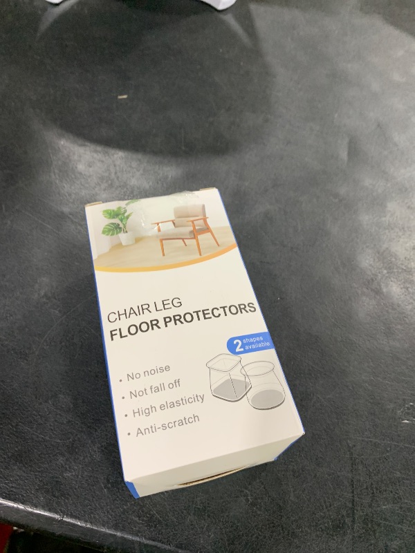 Photo 1 of 24 Pcs Chair Leg Floor Protectors Square, Silicone Felt Furniture Leg Pads Caps Covers for Hardwood Floors (Fit:1-1/16" to 1-5/8")