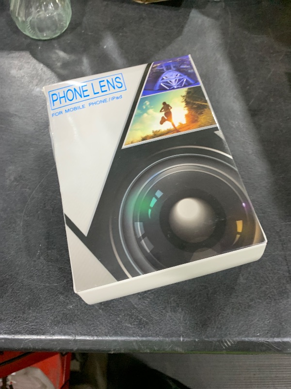Photo 1 of Phone Camera Lens Kit Upgraded Version Telephoto 28X Wide Angle 0.6X Macro 20X Fisheye 198° for Most Smartphones (Black)