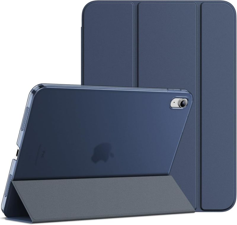Photo 1 of JETech Case for iPad (A16) 11th/10th Generation (2025/2022), Slim Stand Hard Back Shell Cover with Auto Wake/Sleep (Deep Navy)
