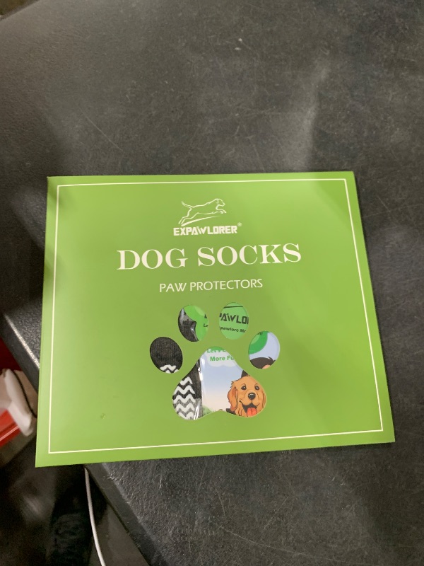 Photo 1 of EXPAWLORER Anti Slip Dog Socks to Prevent Licking Paws, Dog Shoes for Hot Pavement, Dog Booties for Small Medium Large Senior Dogs, Traction Control Dog Boots & Paw Protectors for Hardwood Floors