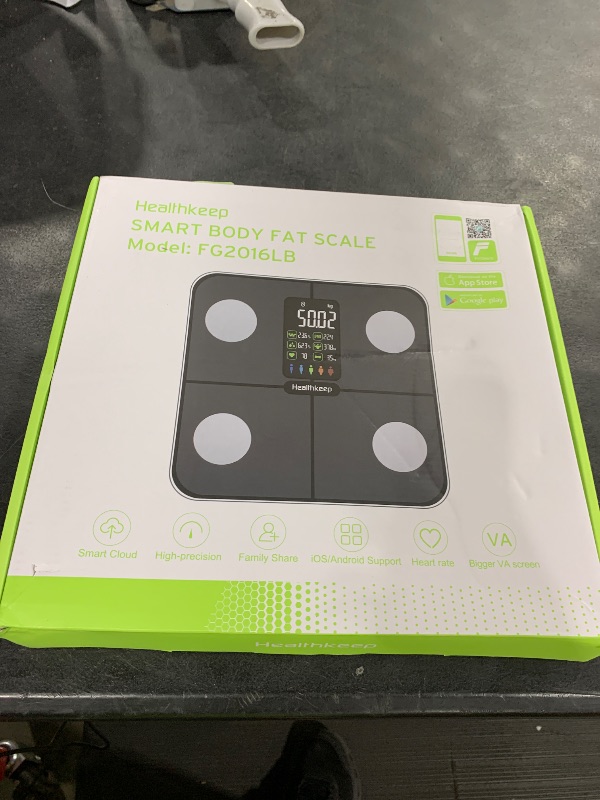Photo 1 of Digital Bluetooth Body Fat Scale – Ultra?Precise Smart Bathroom Weight Scale with 15 Body Composition Metrics, Large Backlit Display, App Sync (Fitdays, Apple Health, Google Fit) & Multi?User Profiles