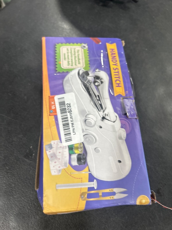 Photo 1 of Handheld Sewing Machine, Battery Operated Mini Sewing Machines for Beginners, Fast Stitching Electric Hand Sewing Machine with Accessory Kit, Hand Stitching Machine for DIY Fabrics Clothes Home Travel