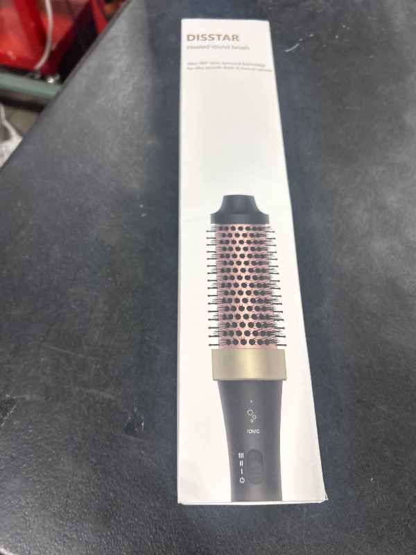 Photo 1 of Ionic Thermal Brush Blowout Hot Brush 1.5 Inch Heat Hair Curling Brush 30s Fast Heated Round Brush Hair Styling Brush Dual Voltage Hot Curling Iron Brush for Easy Blowouts Styling