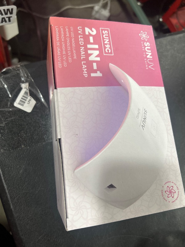 Photo 1 of SUNUV UV Nail Lamp, Nail Dryer for Gel Nail Polish UV Light for Gel Nails with Sensor 2 Timers SUN9C Pink Gift for Women Girls