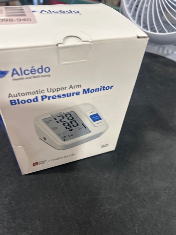 Photo 1 of Alcedo Blood Pressure Monitor for Home Use, Automatic Digital BP Machine with Large Cuff for Upper Arm, LCD Screen, 2x120 Memory, Talking Function