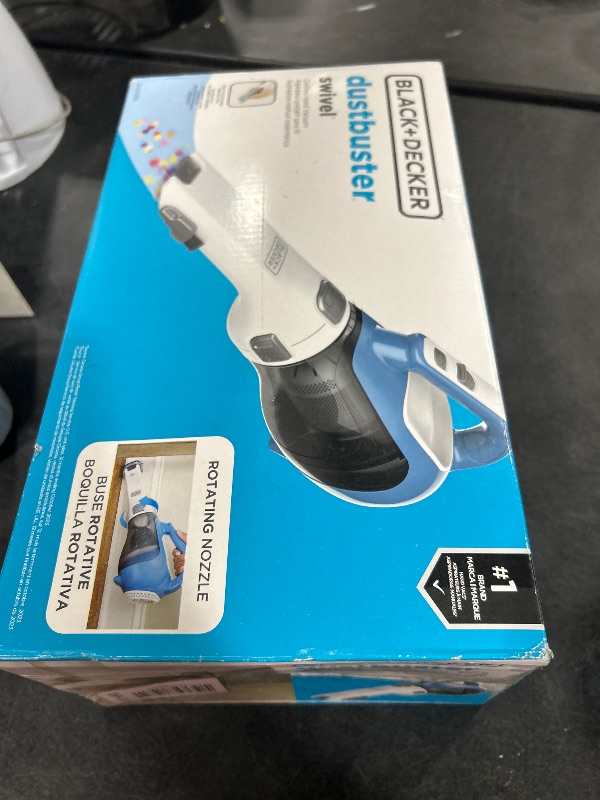 Photo 1 of BLACK+DECKER dustbuster AdvancedClean Cordless Handheld Vacuum, Compact Home and Car Vacuum with Crevice Tool (CHV1410L)