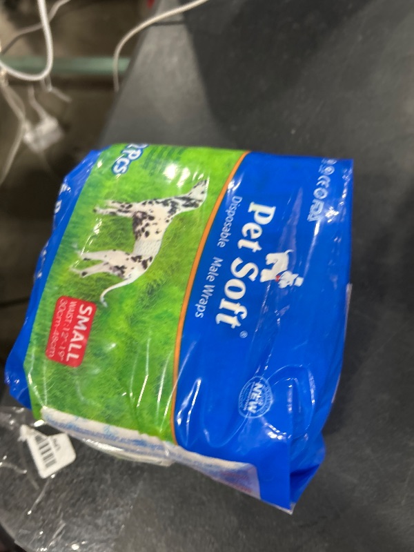 Photo 1 of Pet Soft Disposable Male Dog Wraps - Dog Diapers for Male Dogs, Puppy Diapers 12pcs Small