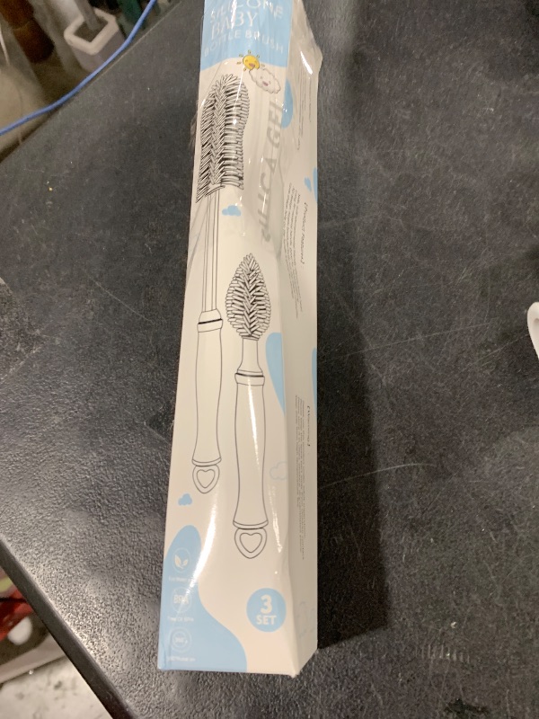 Photo 1 of Silicone Cleaning Brush, 12" Long Handle Water Bottle Cleaner for Baby, Sports, Vase, Glassware, and Smaller Diameter Openings