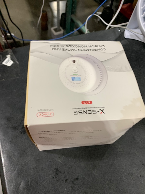 Photo 1 of X-Sense  Detector Carbon Monoxide Detector Combo, 10-Year Battery Smoke Detector with Display, Auto-Check, 3-Pack