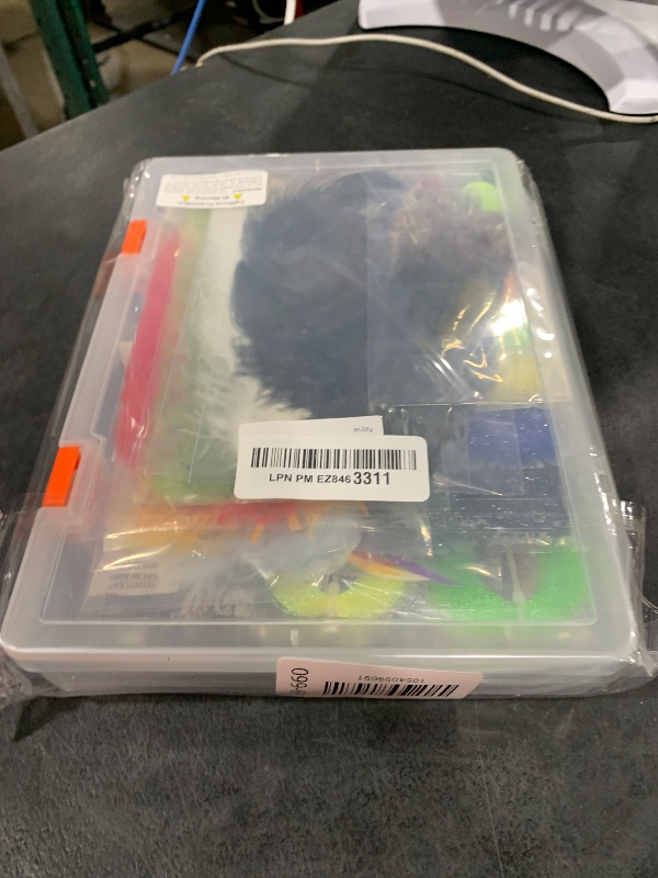 Photo 1 of PHECDA PROFLY Feathers Fur Thread Crystal Flash Line Hooks Fly Tying Materials Starter Kits (Fly Tying Materials Set)