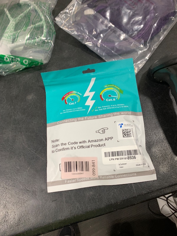 Photo 1 of Vabogu Cat 8 Ethernet Cable, 3ft Heavy Duty High Speed Internet Network Cable, 26AWG, 2000Mhz 40Gbps with Gold Plated RJ45 Connectors, Shielded for Indoor & Outdoor Use