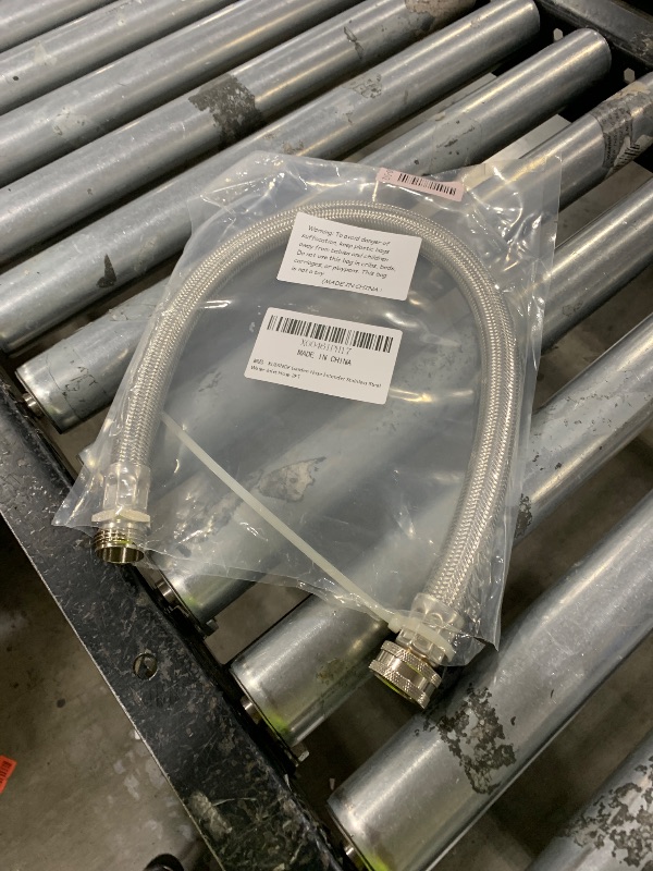 Photo 1 of XUESNOF Garden Hose Extender Stainless Steel Water-Inlet Hose 2FT