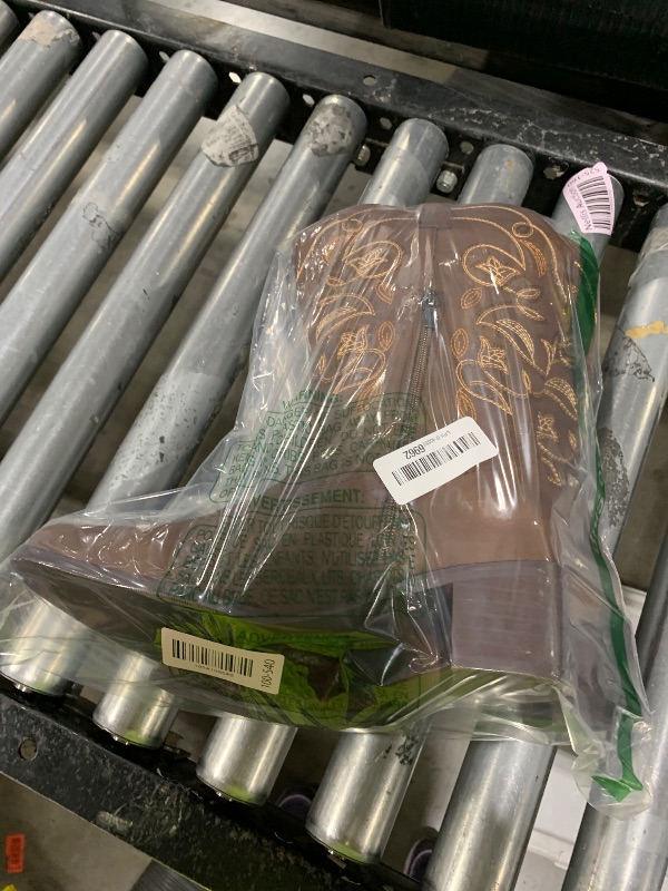 Photo 1 of SheSole Cowgirl Boots for Women Square Toe Mid Calf Embroidered Fashion Western Cowboy Boots