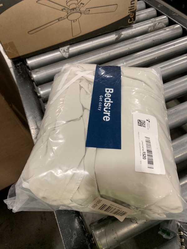 Photo 1 of Bedsure Duvet Cover Queen Size - 3 Pieces Prewashed Cotton-Like Extra Soft Bedding Set, Includes 1 Duvet Cover 90x90 Inches with Zipper Closure & 2 Pillow Shams, Linen, Comforter Not Included