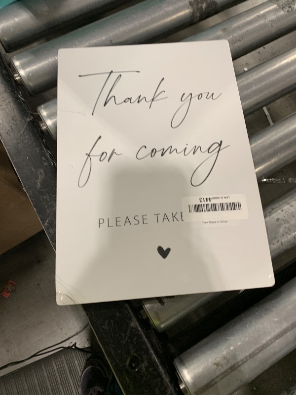 Photo 1 of Thank You For Coming, Thank You Favors Sign 8×11 Inches Wooden Sign With Stand, Minimalist Gender Neutral Tabletop Decor for Baby Shower, Bridal Shower, Wedding Reception Party Favor Supplies-17