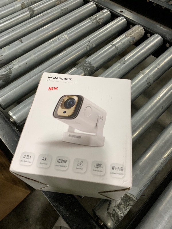 Photo 1 of ?Auto Focus&1080P?Magcubic Mini Smart Projector with 4K Support, Portable Projector with Wifi and Bluetooth, 5W Speaker, Built in Apps, Voice Control, Outdoor Movie Projector