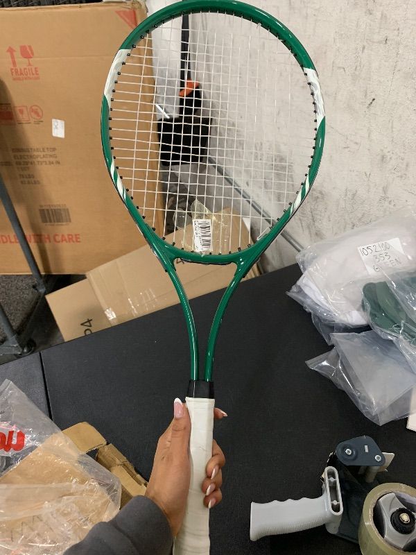 Photo 1 of ITEM IS NOT WILSON ----*Photo for reference only,* 1 Adult Recreational Tennis Racket - Grip Size 2-4 1/4", Black