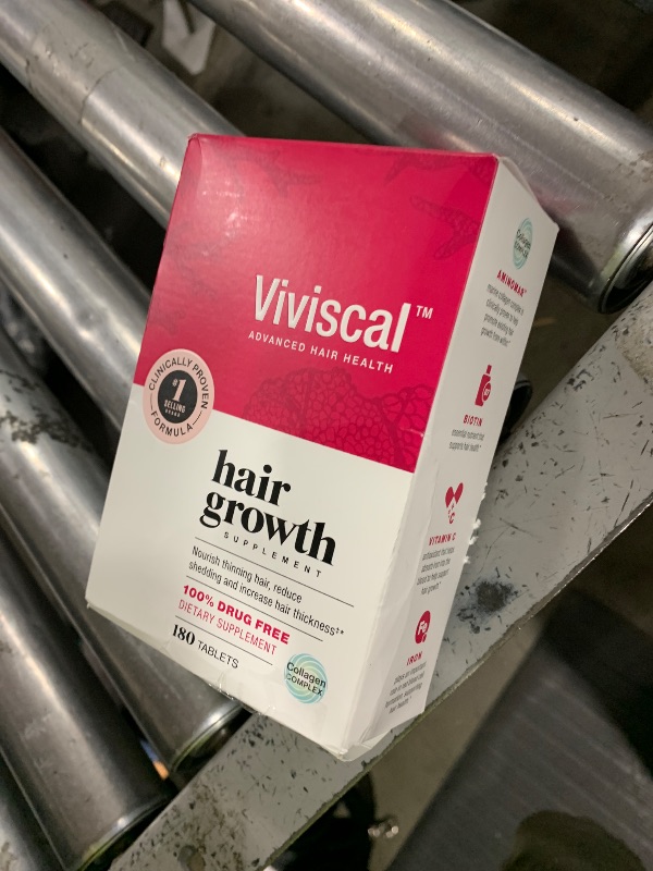 Photo 1 of Viviscal Hair Growth Supplements For Women For Thicker, Fuller Hair, Nourishes Thinning & Loss, With Proprietary Collagen Complex, 180 Tablets, 3 Month Supply