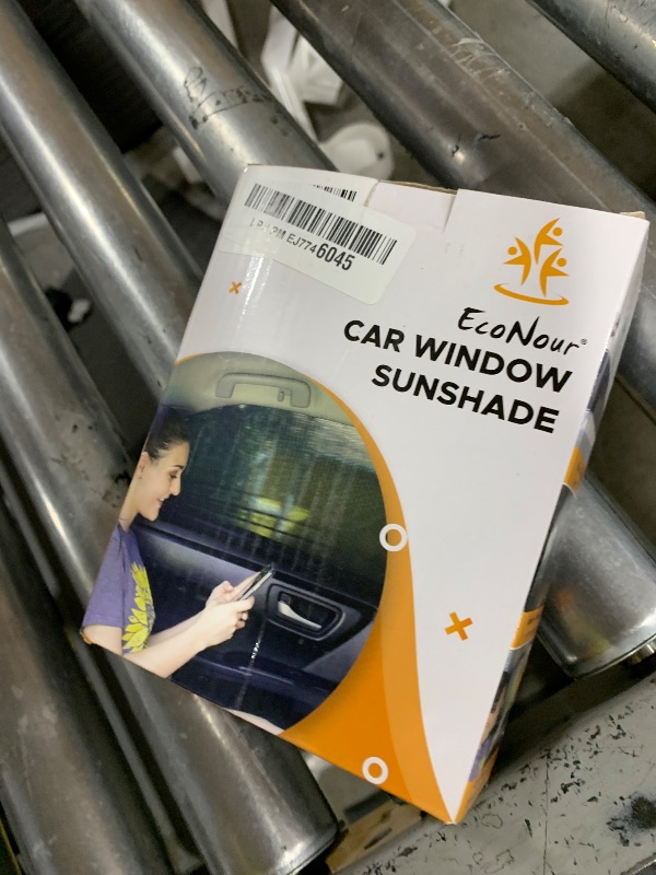 Photo 1 of EcoNour Window Shades for Side Windows (Pack of 2) | Sun Shade for Car Heat and UV Protection | Adjustable Elastic Fabric Baby Car Shade | Rear Side Window Sun Shade Accessories (Large 40"x25")