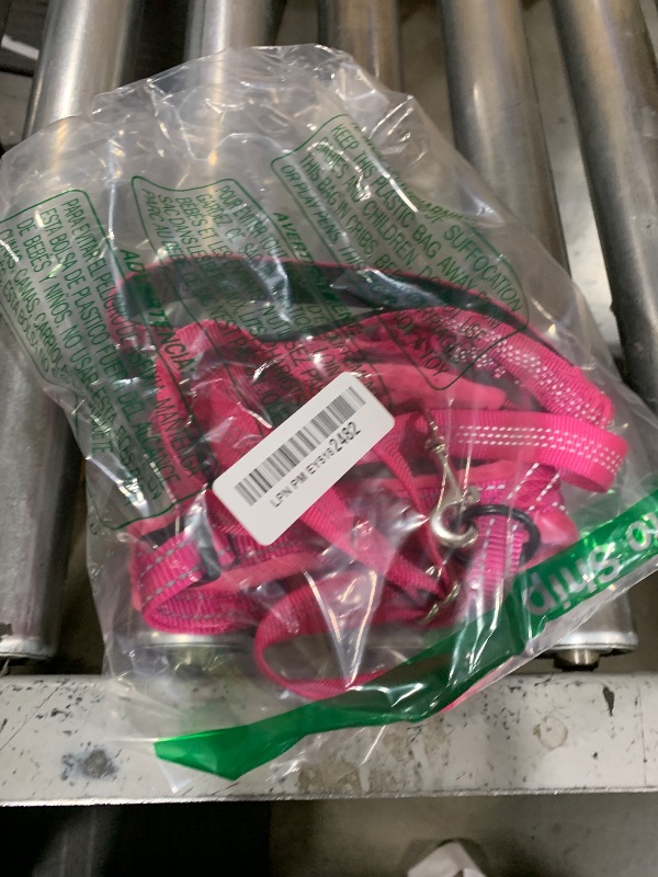 Photo 1 of SlowTon No Pull Small Dog Harness and Leash Set, Puppy Soft Vest Harness Neck & Chest Adjustable, Reflective Lightweight Harness & Anti-Twist Pet Lead Combo for Small Medium Dogs (Fuchsia, XS)