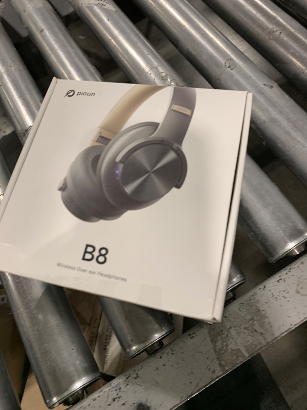 Photo 1 of Picun B8 Bluetooth Headphones, 120H Playtime Headphones Wireless Bluetooth with 3 EQ Modes, Low Latency, Hands-Free Calls, Over Ear Headphones for Travel Home Office Cellphone PC (Ashen Golden)