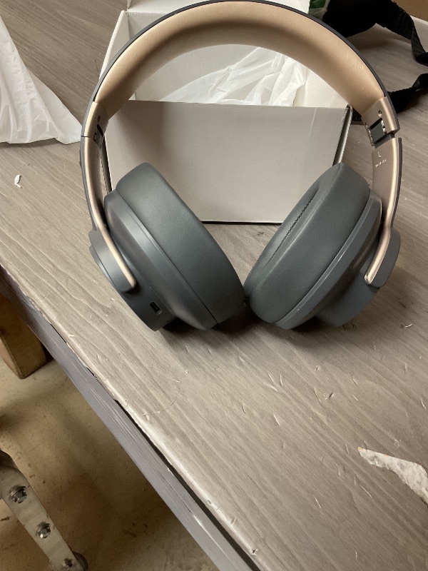Photo 1 of Picun B8 Bluetooth Headphones, 120H Playtime Headphones Wireless Bluetooth with 3 EQ Modes, Low Latency, Hands-Free Calls, Over Ear Headphones for Travel Home Office Cellphone PC (Ashen Golden)