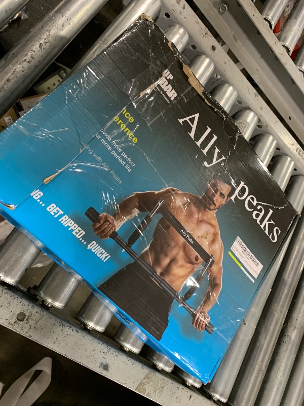 Photo 1 of ALLY PEAKS Pull Up Bar Thickened Steel Pipe Super Heavy Duty Steel Frame Upper Workout Bar| Multi-Grip Strength for Doorway | Indoor Chin-Up Bar Fitness Trainer for Home Gym Max Limit 440 lbs