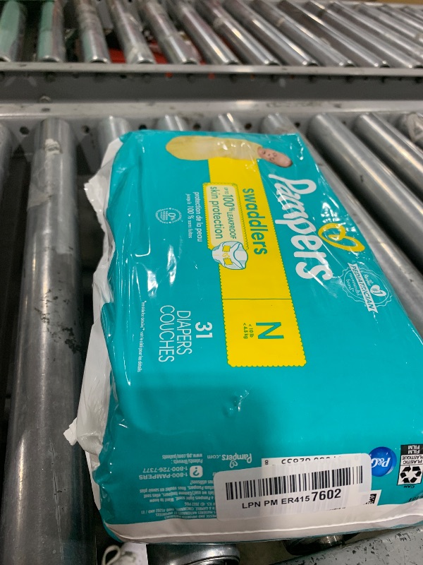 Photo 1 of Pampers Baby Diapers - Swaddlers - Size 0, 31 Count, Ultra Absorbent Disposable Newborn Diaper